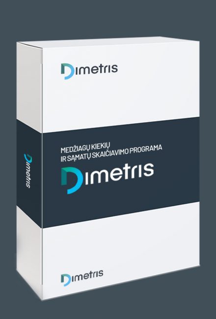 Dimetris software solution license for 12 months (12 x 60 Eur + VAT)